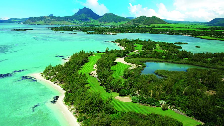11. Loch des atemberaubenden Golfplatzes Île aux Cerfs