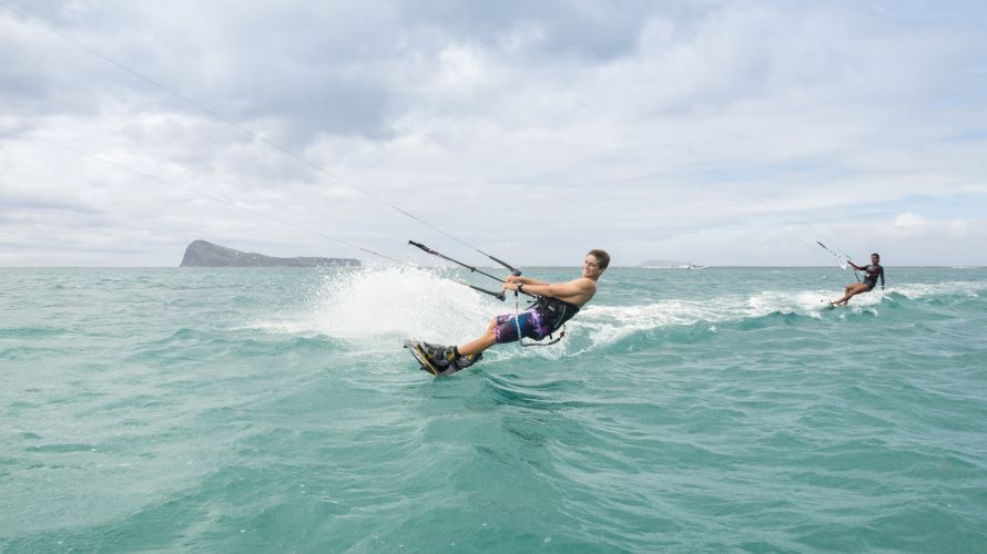 Mauritius bietet ideale Bedingungen zum Kitesurfen