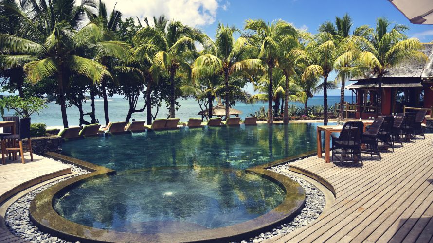 Swimming Pool on Mauritius