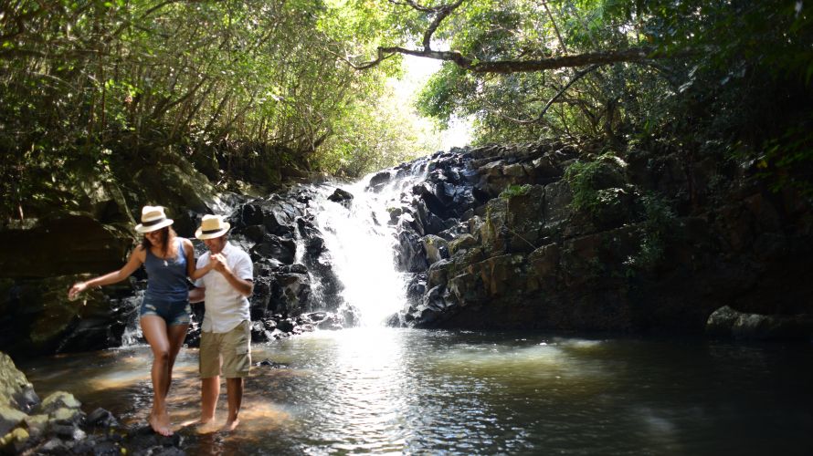 Die Wasserfäll von Grand Rivière Sud Est